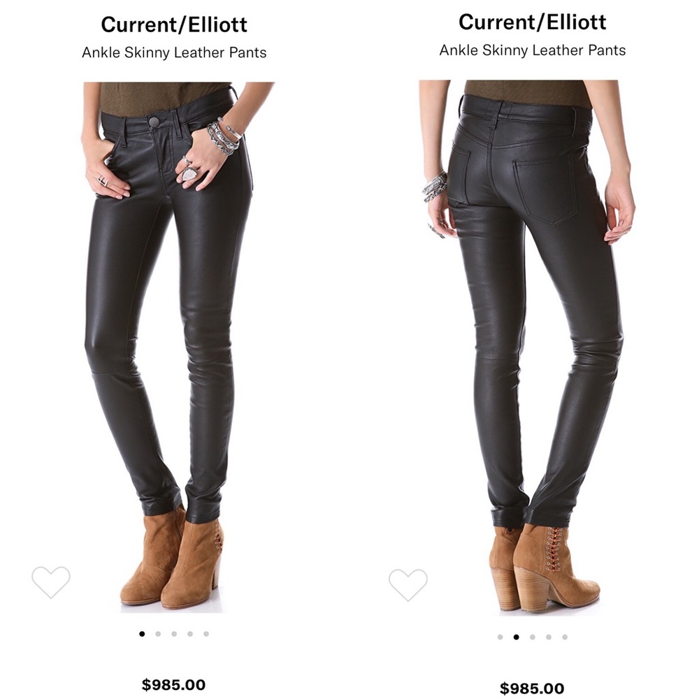 Current/Elliott Leather pants. Size 25. NWT!!!!